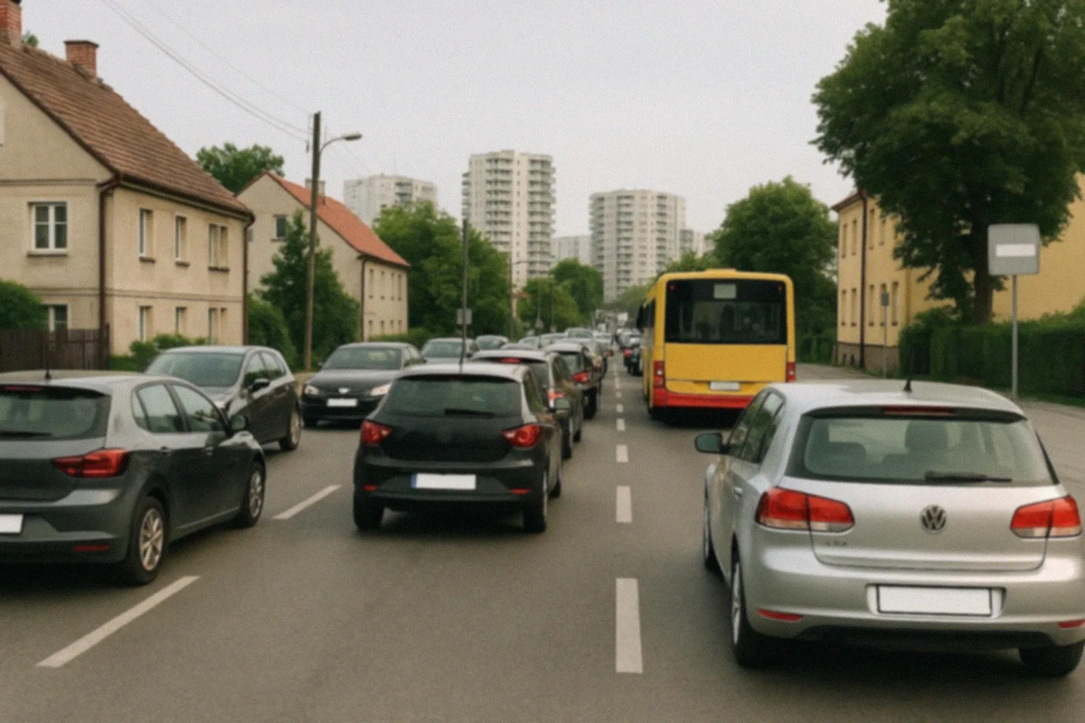 Remont placu parkingowego na ulicy Mickiewicza w Opolu